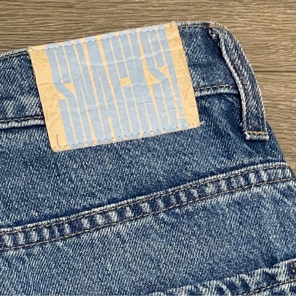 MOTHER x SNACKS! Women's The Lunch Line Sneak Fray Wide Leg Jeans Yummy Sz 26 - Picture 10 of 12